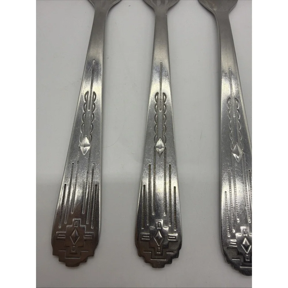Zia International INSZIA1 Dinner Fork 1847 Rogers Brothers Stainless Steel 3 Lot